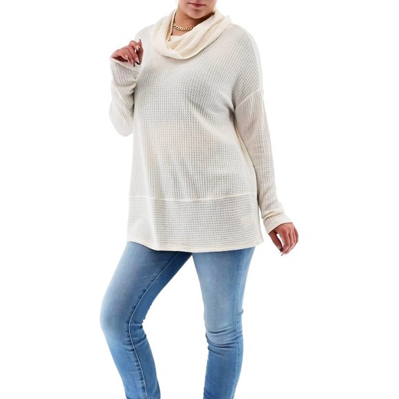 NWT ANTHROPOLOGIE Waffle Turtle Neck Tunic - Picture 1 of 11